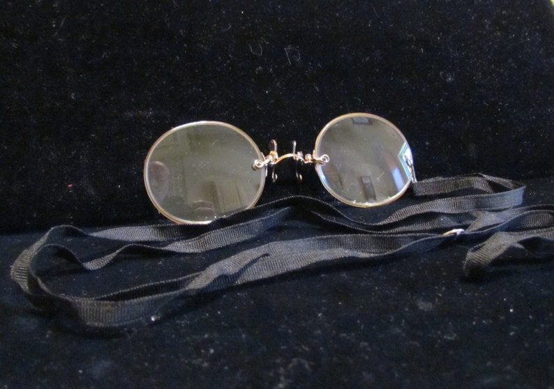 Antique Victorian Pince Nez Eyeglasses Spectacles 12K Gold Etsy