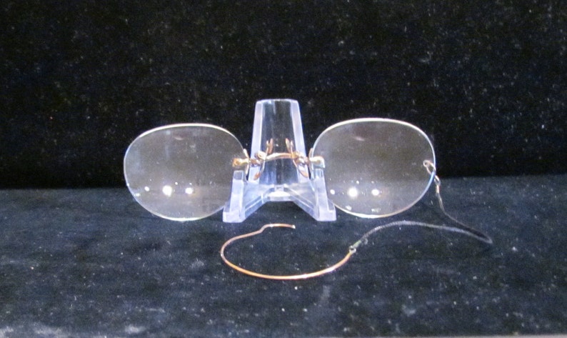 Antique Victorian Pince Nez Eyeglasses Spectacles 12K Gold Etsy