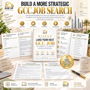 GCC Job Search Playbook 2026 | Interview, LinkedIn, Recruiter Guide (Digital Download)