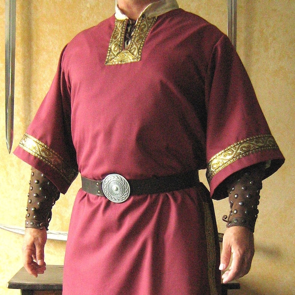 Medieval Celtic Viking Mid-Arms Sleeves Shirt Deluxe