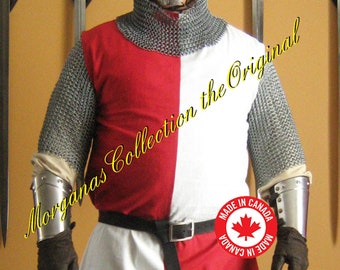Norman Knight Heraldry Surcoat Tunic Tabard Crusader Heraldry Quarterly Style
