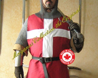 Medieval Knight Heraldry SCA Surcoat Tunic Tabard Norman Crusader