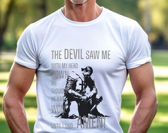 Knight T-Shirt Medieval Warrior Cry Deus Vult Faith Theme Stylish Design Tee