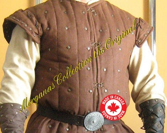 Medieval Norman Gambeson Armor Celtic Viking Robin Hood Padded Short with wings