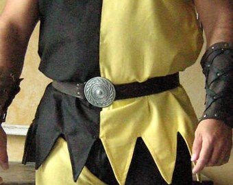 Medieval Historical Peasant Monk Jester Mantle Reversible