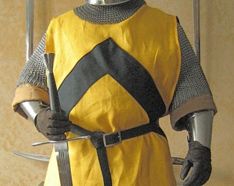 LOTR Inspired Medieval Knight Surcoat Tunic Aragorn White Tree of Gondor Tabard 