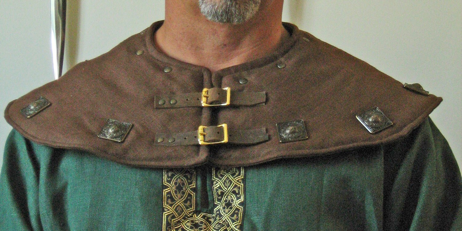 Padded Collar Protector Medieval Armor Collar Deluxe Medieval Etsy
