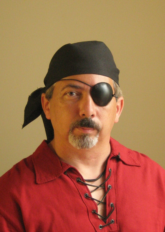 Medieval Renaissance Pirate Buccaneer Privateer Corsair Leather Eyepatch