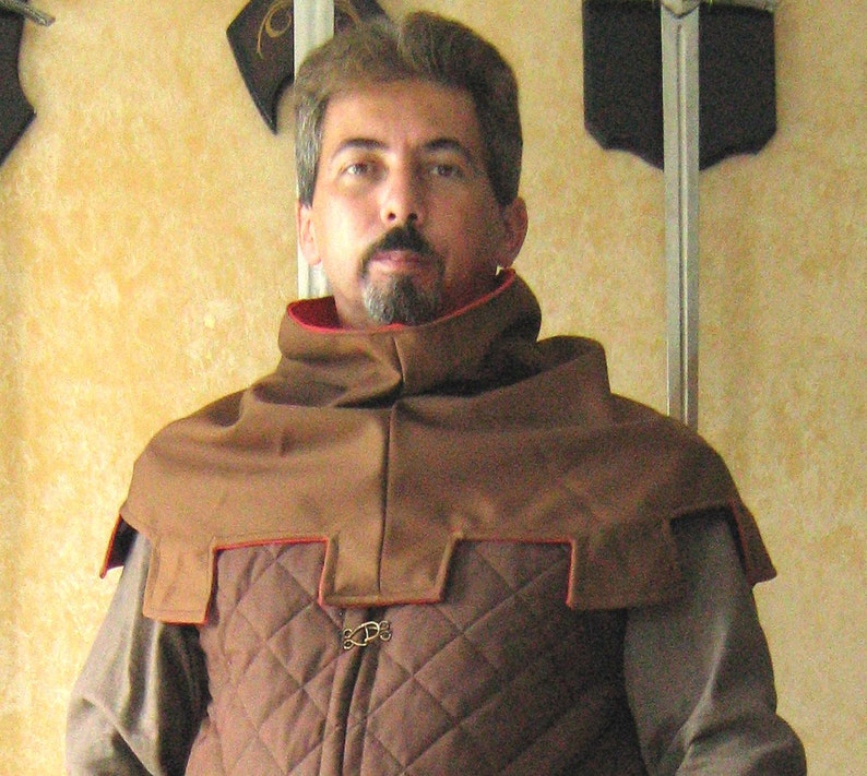 Medieval Historical Peasant Monk Jester Mantle Reversible