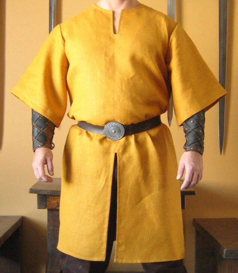 Medieval Celtic Viking Norman Shirt Mid-Arms Sleeves