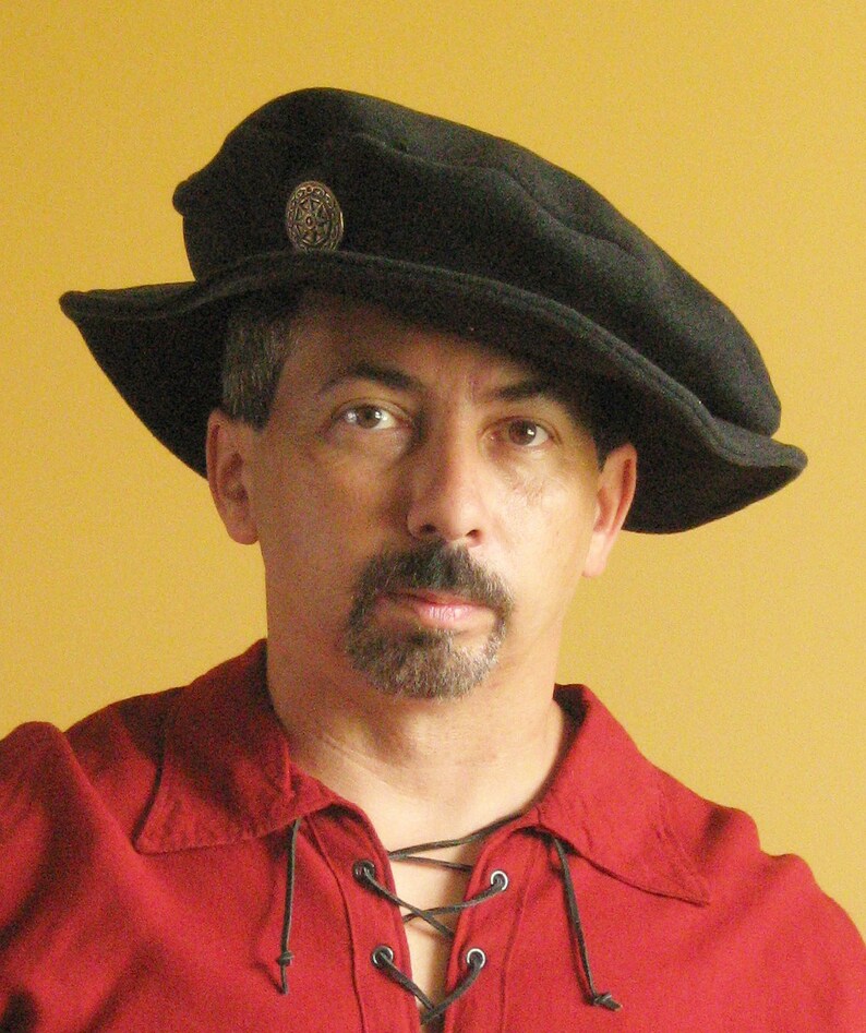 Single Opening Medieval Celtic Renaissance Tudor Borgias Larp SCA Merchant Hat