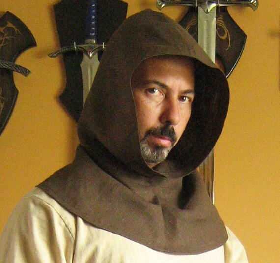 Medieval Historical Peasant Monk Jester Mantle Reversible