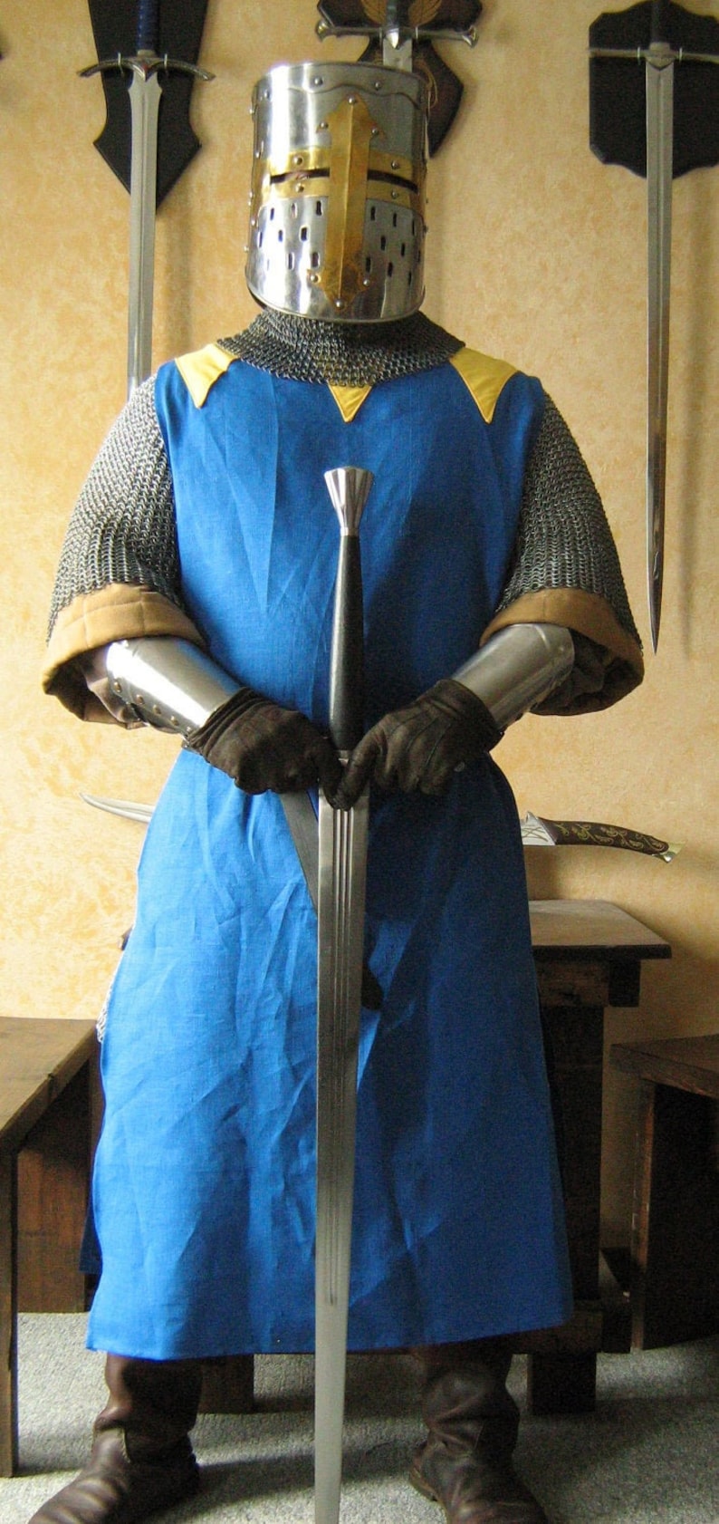 Surcoat Medieval Knight Heraldry SCA Tunic Tabard