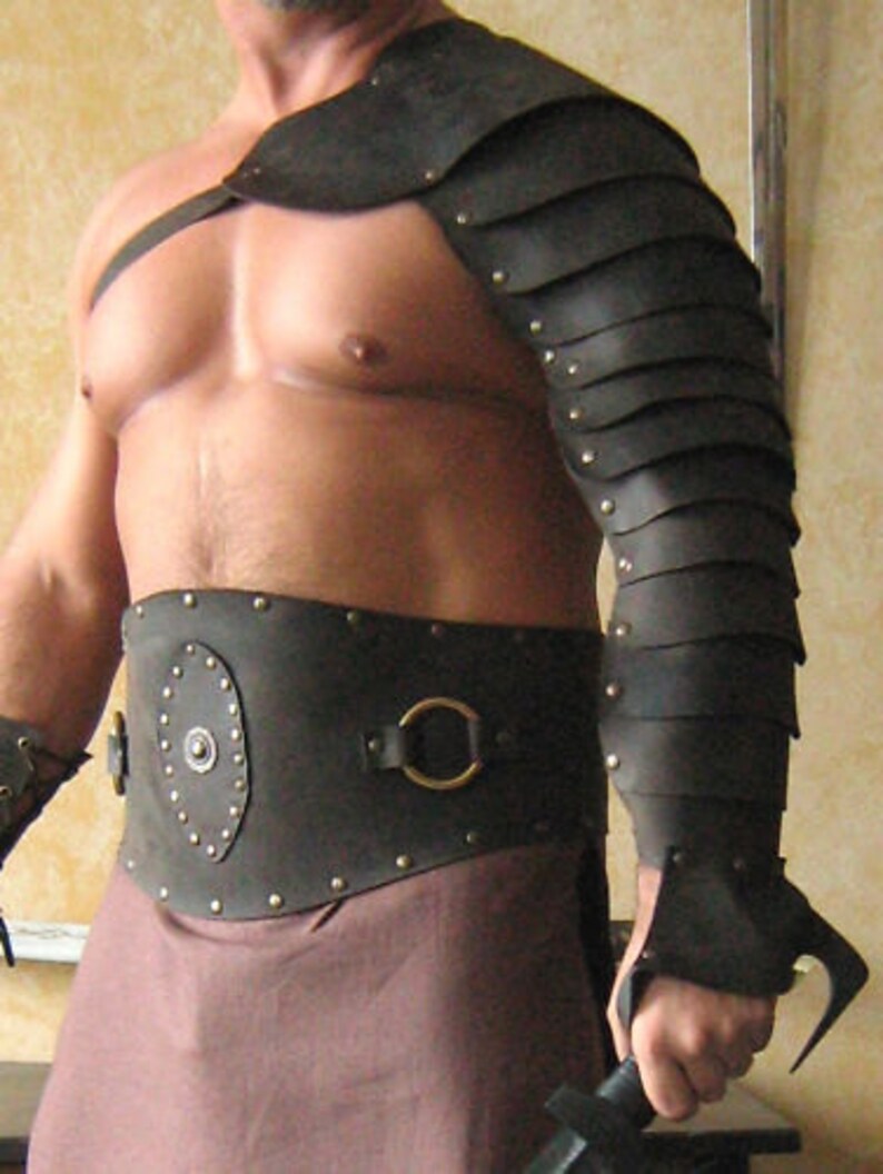 Medieval Gladiator Single Leather Arm Armor | Etsy