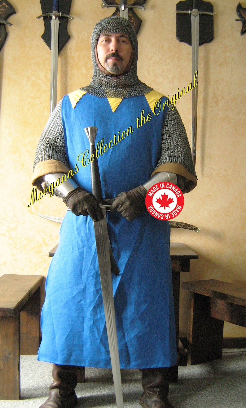 Surcoat Medieval Knight Heraldry SCA Tunic Tabard