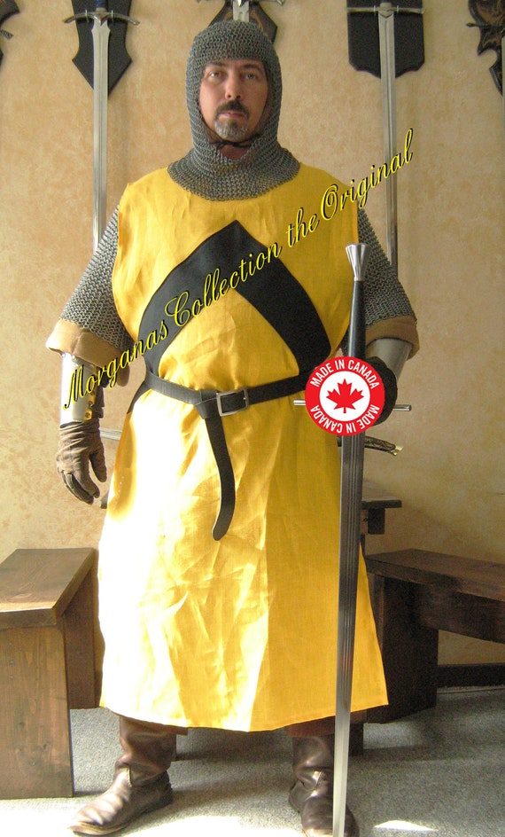 Medieval Templar Knights Crusader Tunic Surcoat & Cloak Reenactment SCA Larp 