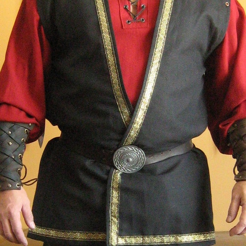 Medieval Celtic Lord King Sleeveless Coat Vest Jacket - Etsy