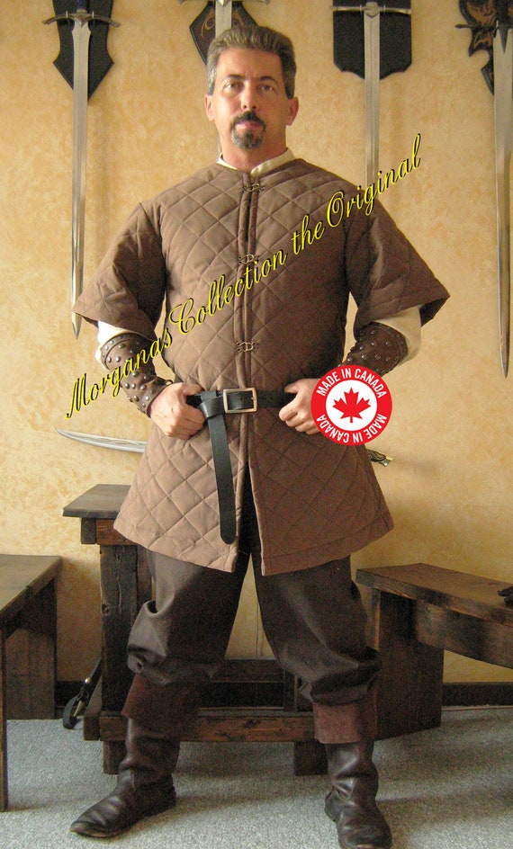 Gambeson Diamond Style Padded Armor Jacket Chainmail Knight Norman Medieval  -  Canada