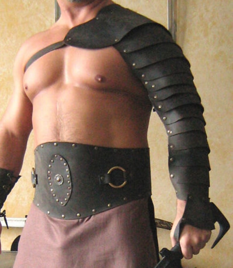 Medieval Gladiator Single Leather Arm Armor | Etsy