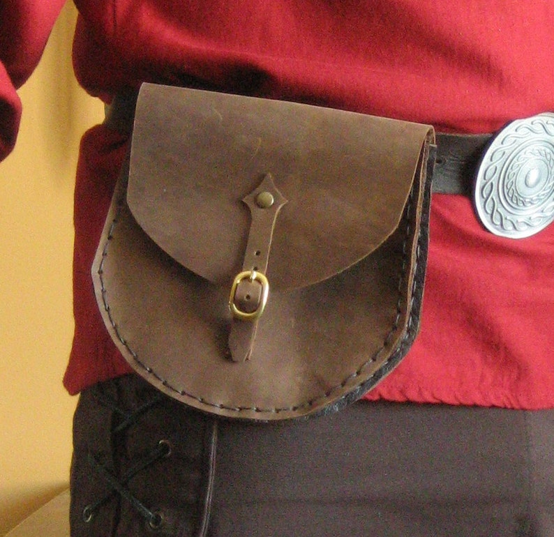 Medieval Viking Celtic Fighter Men-at-Arms Knight Leather Pouch