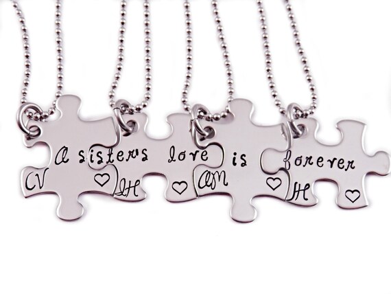 Personalized A Sister's Love is Forever Puzzle Piece | Etsy