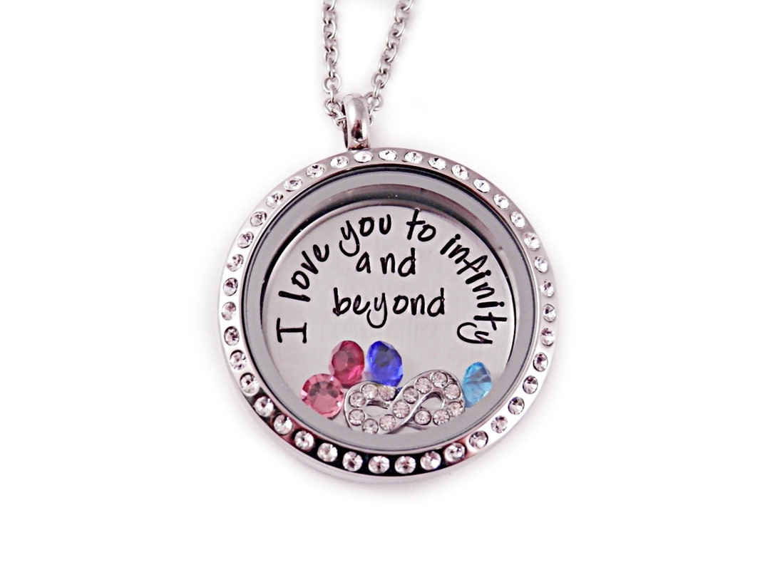 Personalized Infinity and Beyond Necklace Engraved Necklace Memory ...