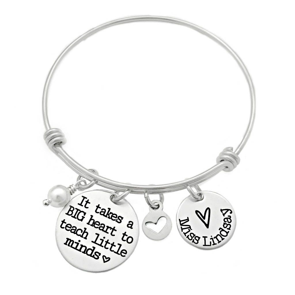 It takes a big heart to shape little minds best sale bracelet