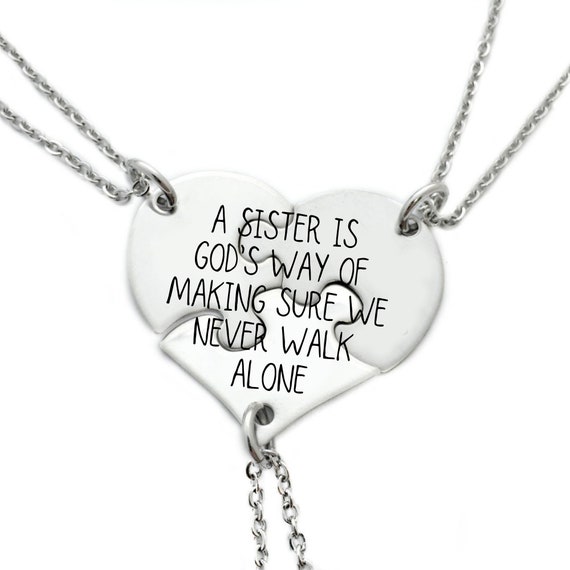 Never Walk Alone Necklace - Heart Never Walk Alone Necklace - Heart