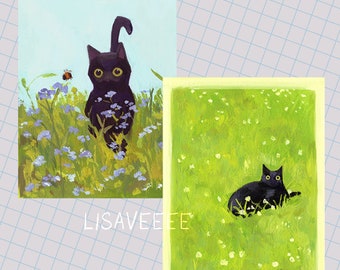 black kitties | small prints