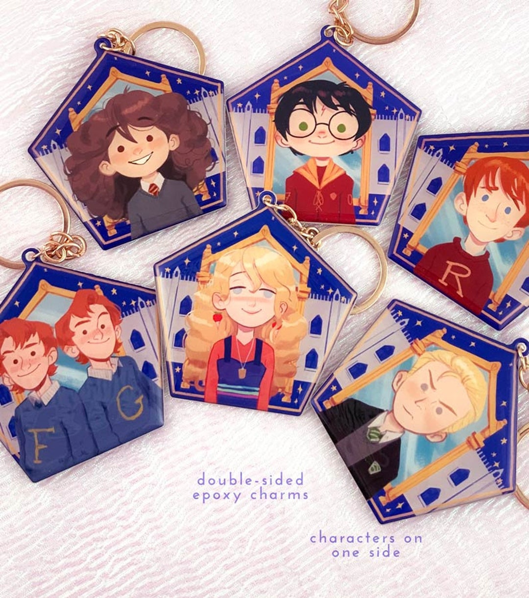 Collectible Wizard Cards Epoxy Charms Etsy