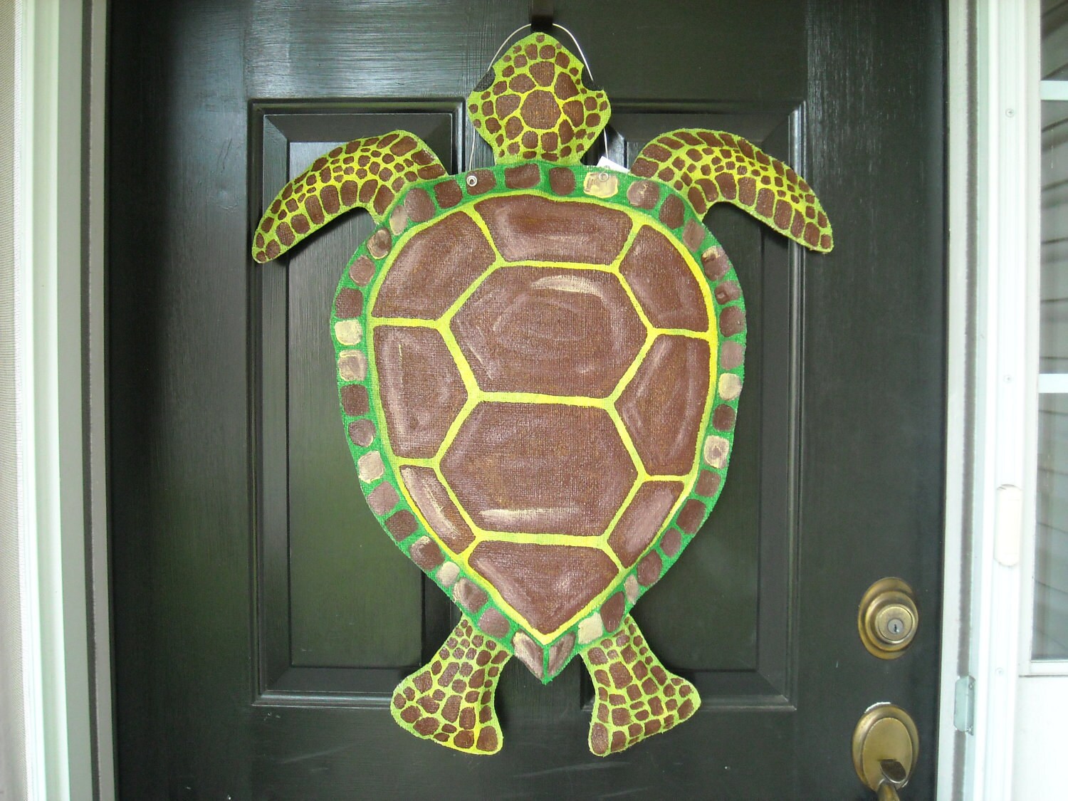 Bulap Loggerhead Sea Turtle Door Hanger Etsy