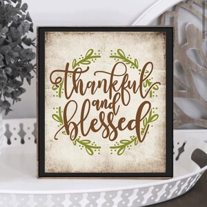 Fall Decor, Thanksgiving Decor, Fall Signs, Tiered Tray Decor, Mini ...