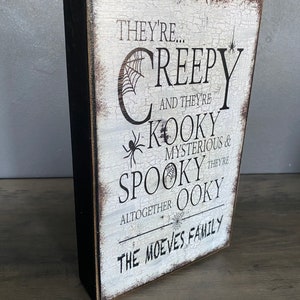 Personalized "They're Creepy" Sign, Halloween Decoration – Craftinghills
