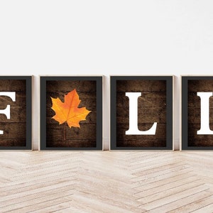 Wood Fall Blocks, wood fall decor, halloween decor, fall leaf blocks, fall block sign, autumn decor, fall sign, fall decoration, hello fall