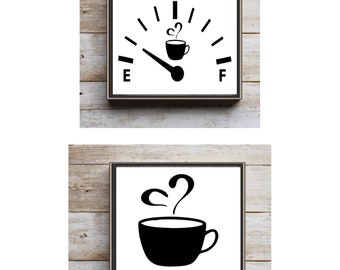 Coffee Decor, Coffee Tiered tray decor, mini coffee signs, Wood Blocks, Bar bar signs, kitchen decor, pot head, rise and grind, coffee cup