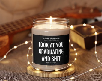 Graduation Candle gift, Scented Soy Candle, 9oz, funny grad gift, college grad, high school grad, best friend gift, gift for grad student