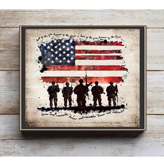 Memorial Day decor, July 4th Decor, 4th of July, Tiered tray decor, patriotic, USA decor, Americana, mini signs, Honor and remember, patriot