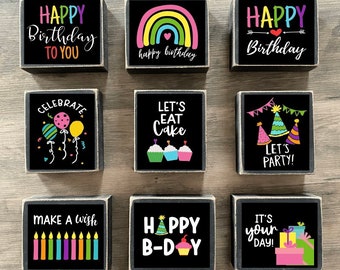 HAPPY BIRTHDAY Signs, Kid's Birthday Party, Home Decor, Birthday decoration, birthday decor, birthday tiered tray decor, birthday candles