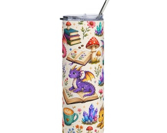 Cozy Dragon Book Club, 20 oz Tumbler