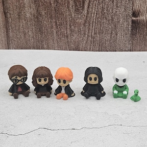 Harry Potter 3D Printed Chibi Figures | Pop Culture Collectibles, Desk Decor, Gamer Gift