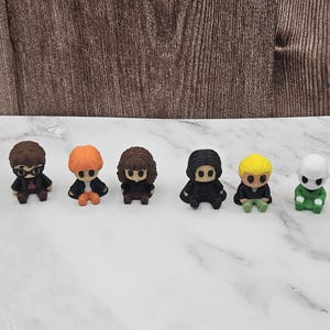 Harry Potter Chibi-Figuren aus 3D-Druck | Sammlerstücke aus der Popkultur, Schreibtischdeko, Geschenk für Gamer