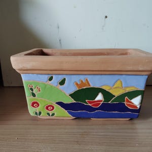 vaso ceramica fatto a mano da me. cm.20