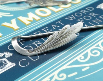 Bookmark Forger Sterling Silver Scroll Engraved Wire