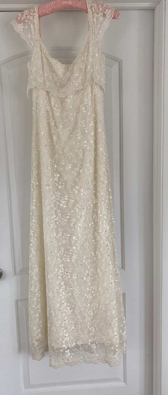 Vintage dress cream lace Gem