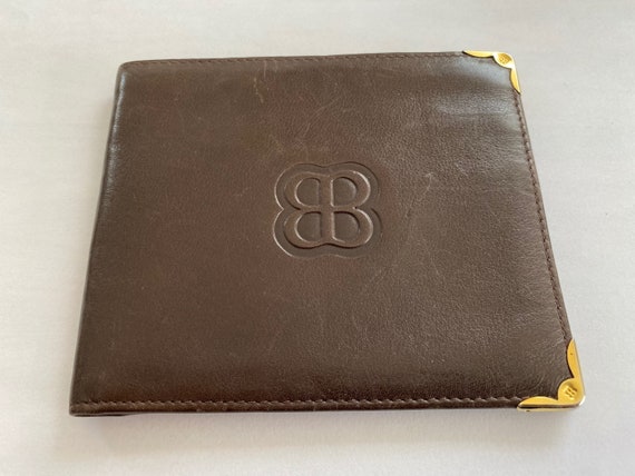 Vintage Italian leather bill fold, vintage Bill B… - image 1