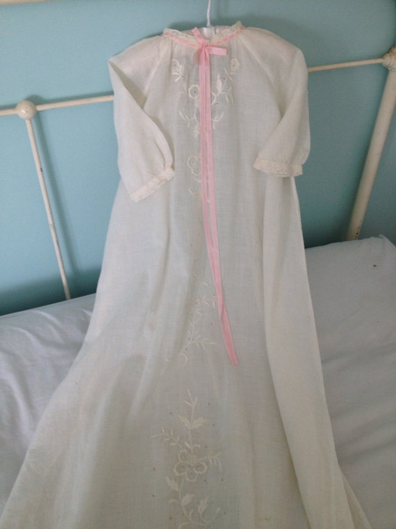 vintage baby clothes, Vintage christening gown,lar