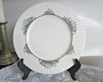 2 vintage lenox cottage dish, jeweled  flower garden salad/ sandwich plates dishes cottage chic cottage china rutledge lenox pattern