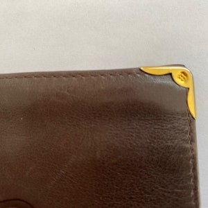 Vintage Italian leather bill fold, vintage Bill Blass subtle Italian leather wallet, classic Bill Blass, mens leather bill fold image 5