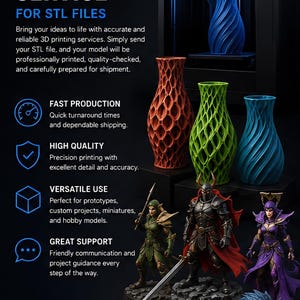 Impresión 3D de modelos/detalles/juguetes