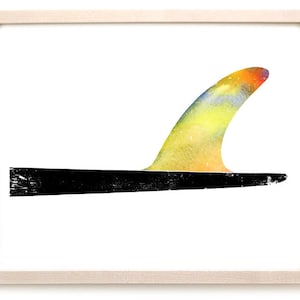 Surfing Art Print &quot;Acuarela única&quot;